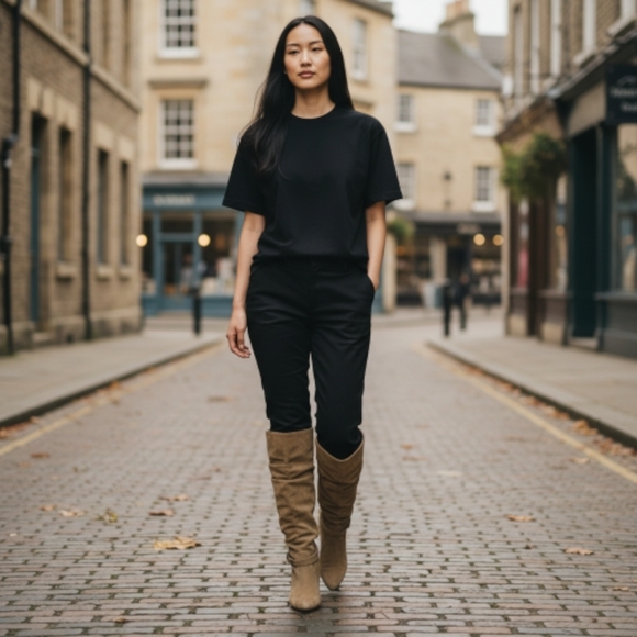 Blake Scott Suede Leather Boots - Picture 4 of 9